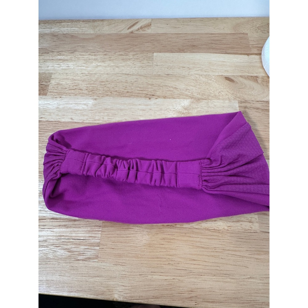 Lululemon Bang Buster Headband Purple Solid Wide Yoga Running Athletic OS - Picture 5 of 6